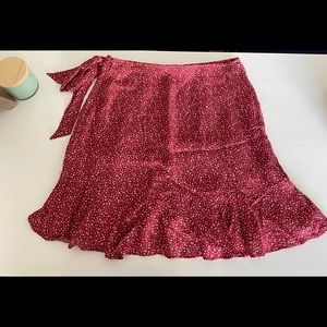 NWOT - Abercrombie & Fitch Ruffle Wrap Mini Skirt